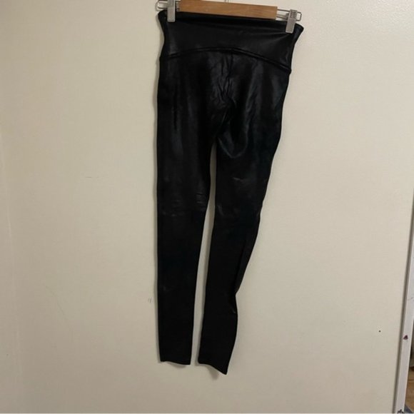 Spanx women’s faux leather leggings black pants size medium - Picture 9 of 11